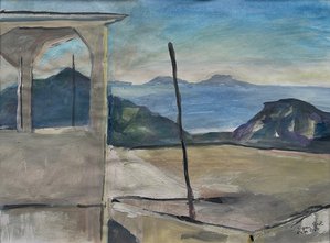Alter Turm 2024, 24 x 32 cm